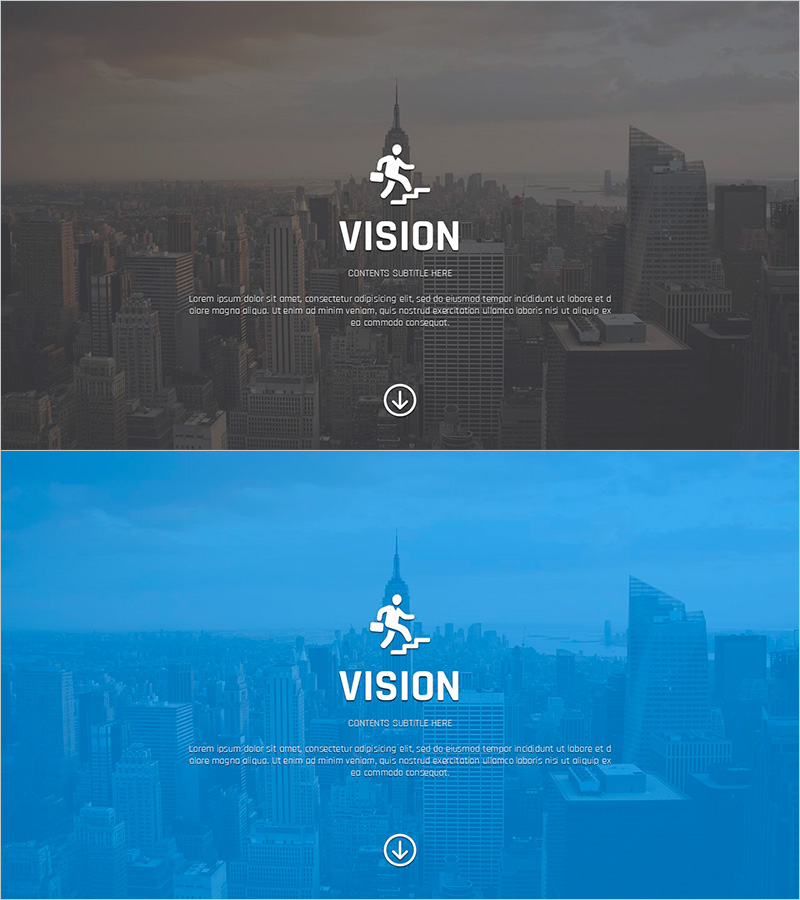 모눈종이 템플릿 비전 – 전략적 사업비전 표현