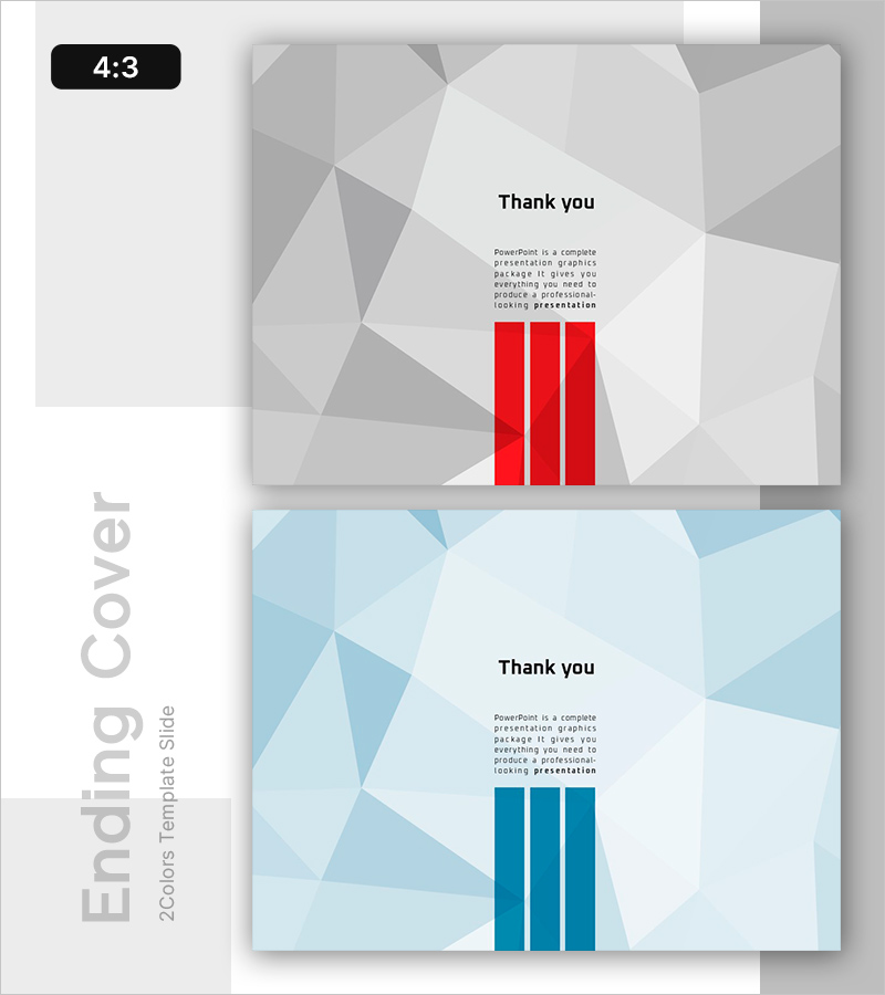 다각형 패턴 PPT 엔딩 표지