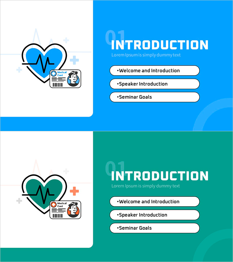 메디컬 일러스트 템플릿 인트로 간지 – 의료 소개를 위한 커버
