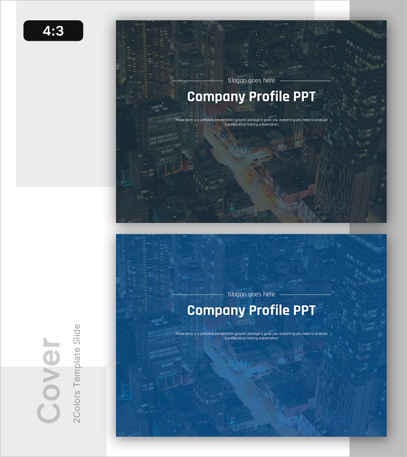 회사 및 서비스 개요 PPT 표지 - 전문적인 첫 인상을 위한 디자인