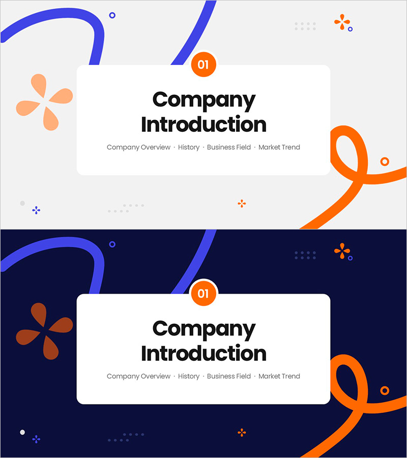 라인 드로잉과 그래픽 간지 - 회사 소개