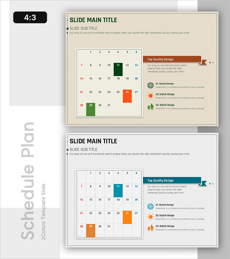 친환경 실천 계획 캘린더 템플릿