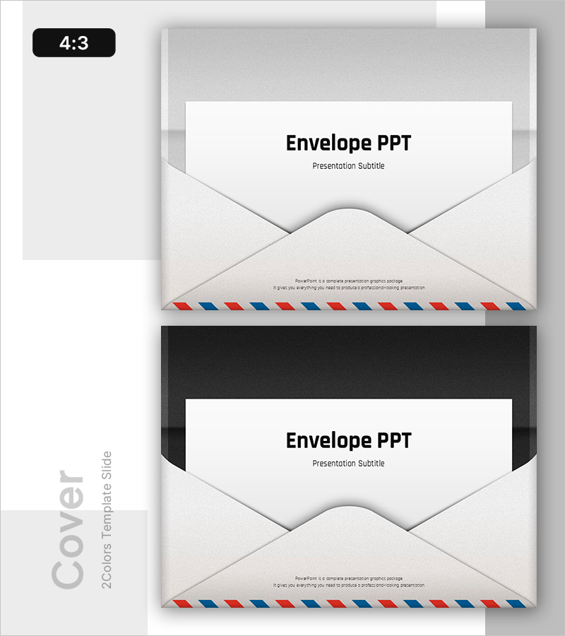 편지봉투 템플릿 표지 – 프레젠테이션의 시작
