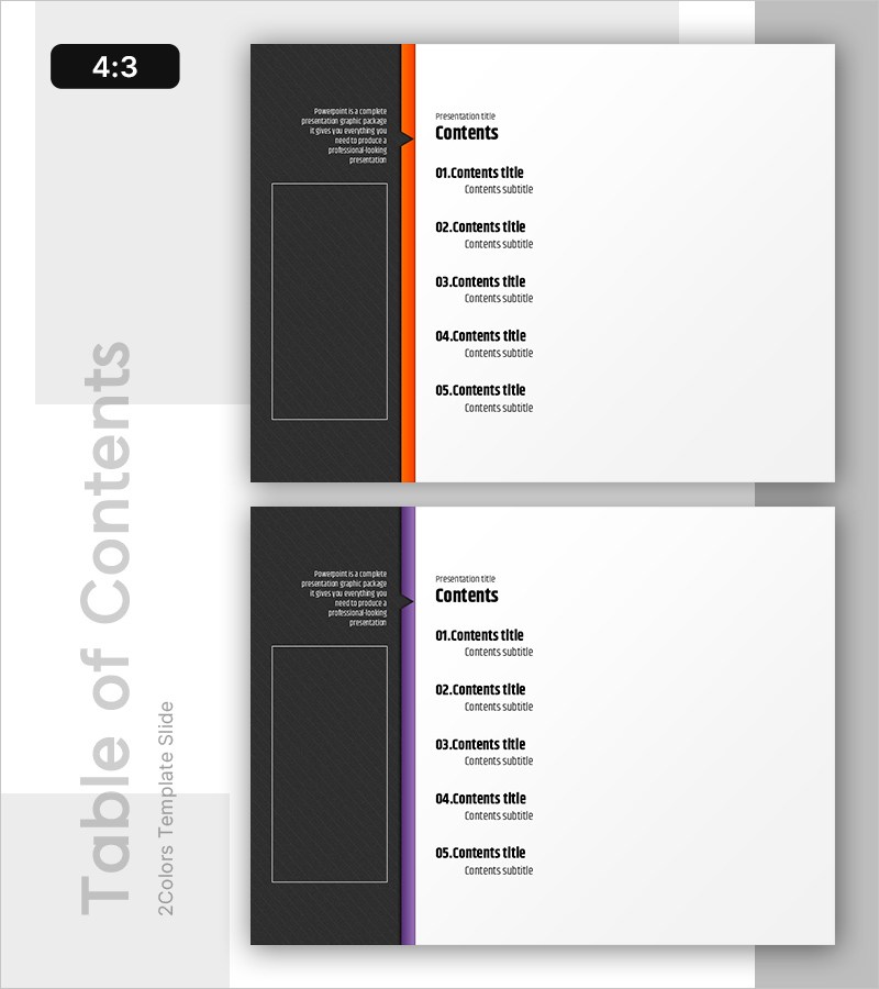 모던 디자인 PPT 목차 – 정보 전달의 핵심