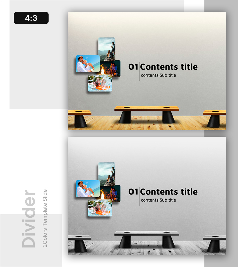 여행의 순간을 담은 감성 PPT 간지