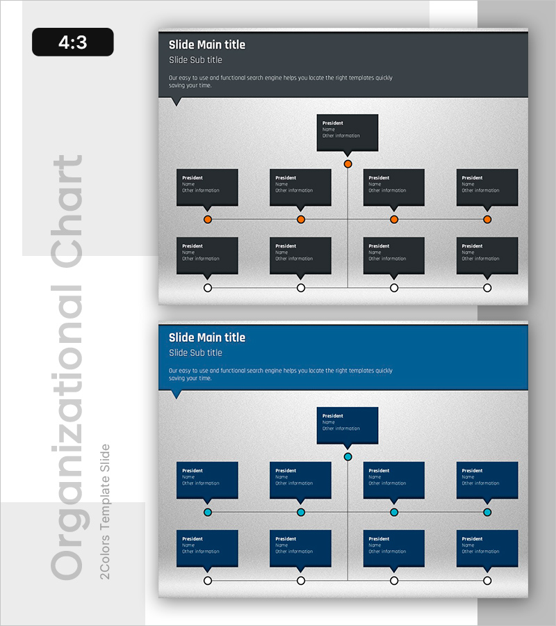 조직도 슬라이드 – 효과적인 정보 전달