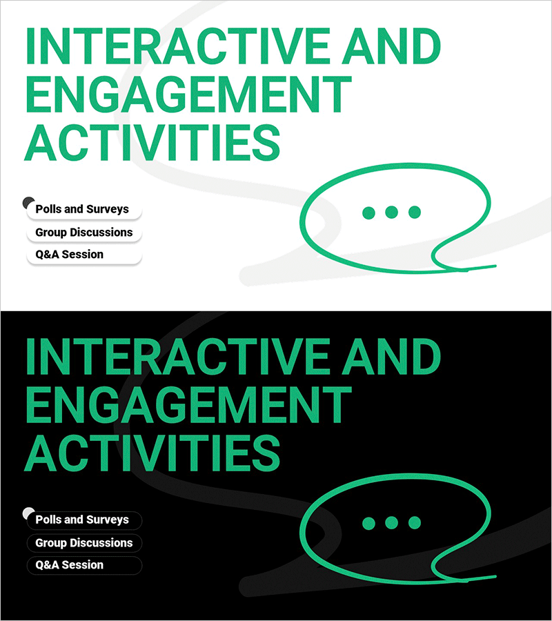 라인드로잉 교육세미나 템플릿 – 상호작용 및 참여 활동