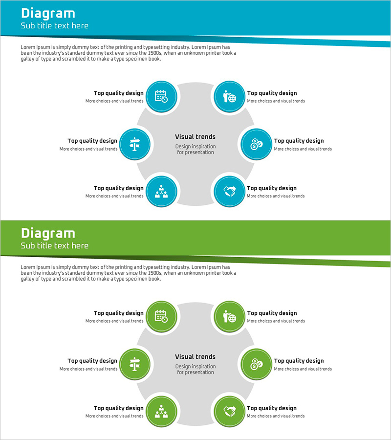 비지니스 숲 와이드 템플릿 다이어그램8