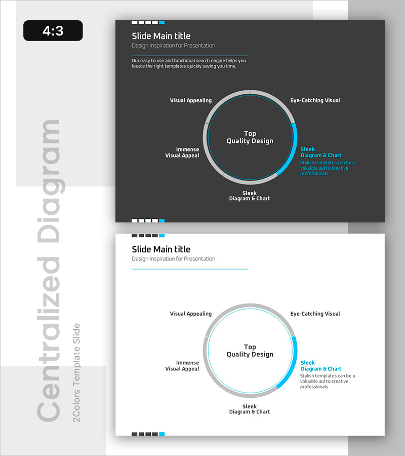 원형 확산 다이어그램 – 시각적 매력을 강조한 디자인