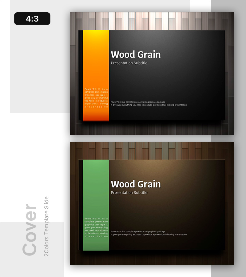 우드 그레인 표지 슬라이드 – 자연의 따뜻함