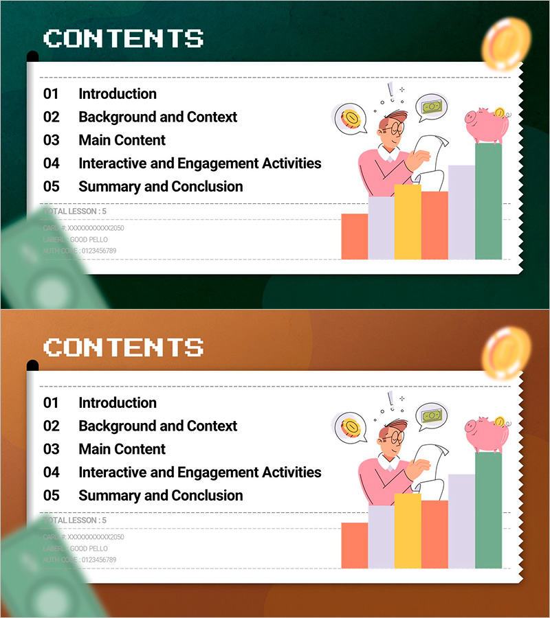 오늘의 금융 교육을 위한 목차 – 학습 계획의 기초