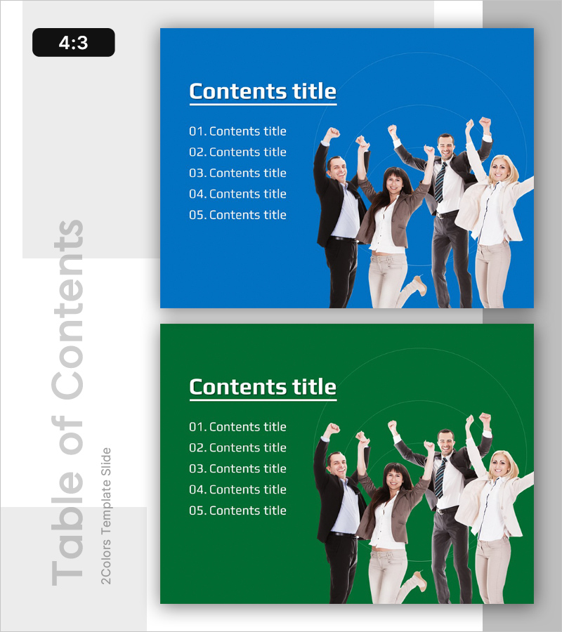 성공을 위한 발표 자료 슬라이드 목차