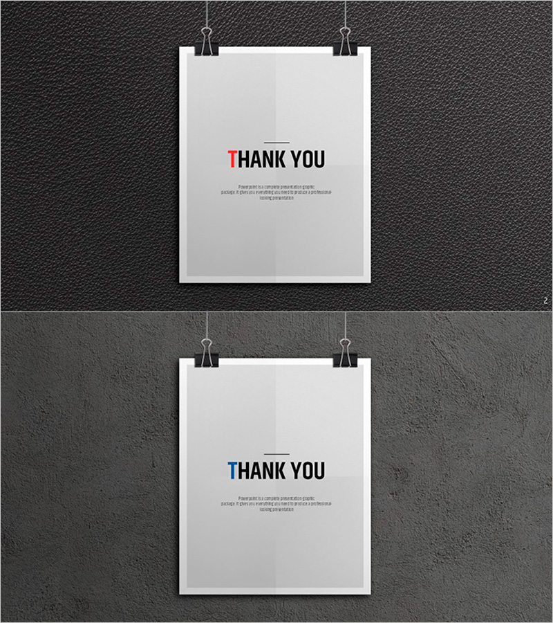 프리미엄 관리 템플릿 엔딩표지 - 전문성과 세련미