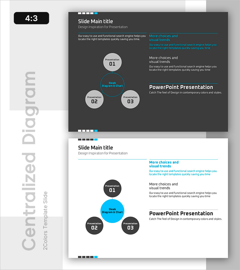 블루 핵심 목표 다이어그램 – 사업 비전과 전략