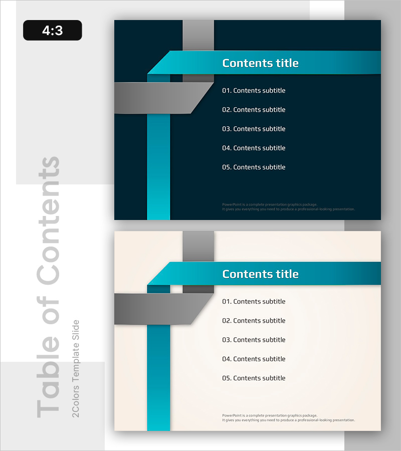 성공적인 계획을 위한 목차 슬라이드 – 체계적인 구성