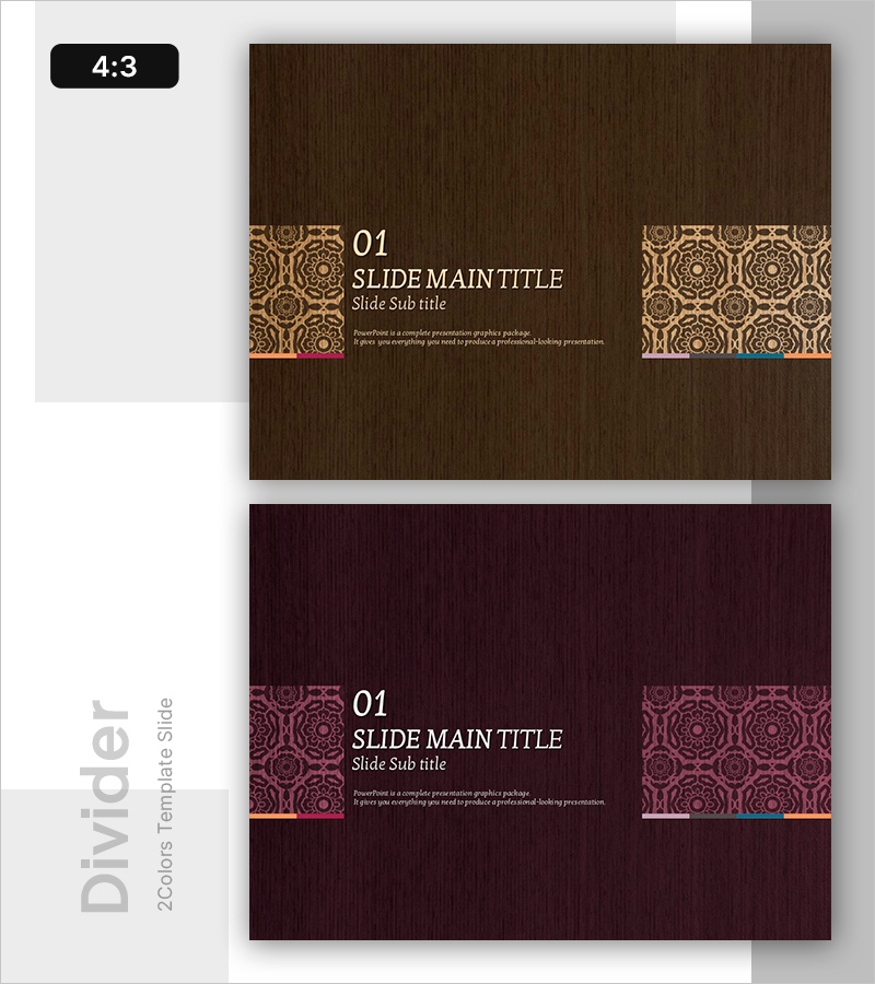 모던한 디자인의 슬라이드 템플릿 – 전문성과 우아함