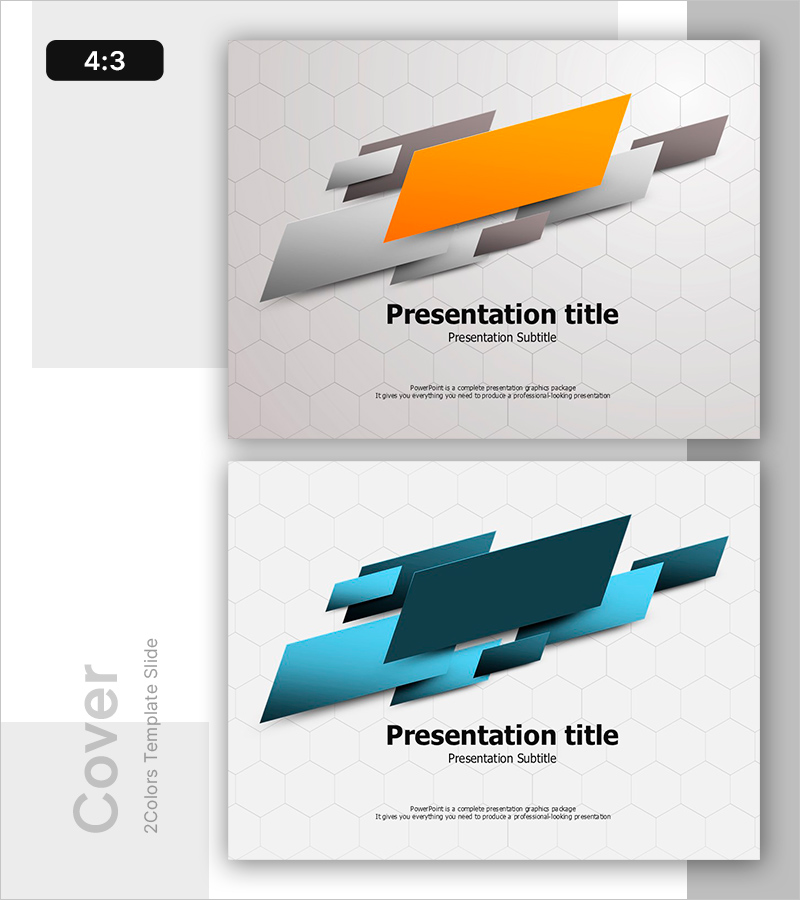 역동적인 속도감 PPT 표지