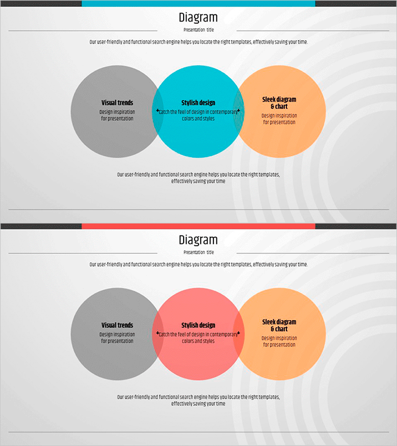 아이덴티티 와이드 템플릿 – 중첩 다이어그램 활용