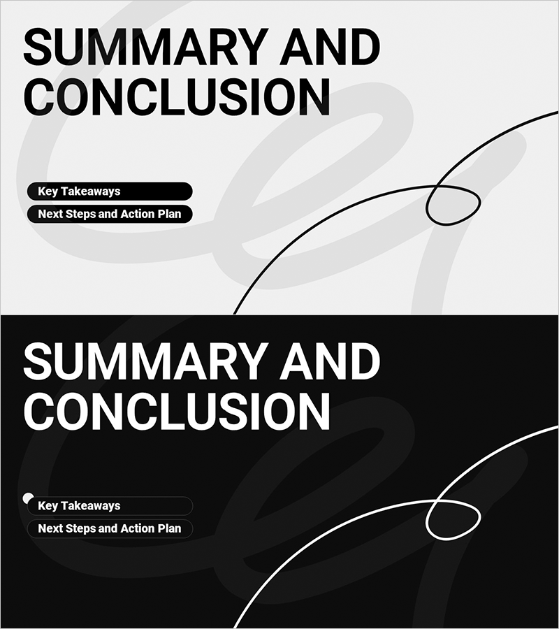 라인드로잉 교육세미나 템플릿 간지 – 요약 및 결론