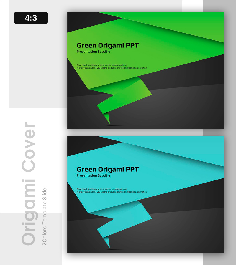 오리사기 디자인의 PPT 표지 슬라이드