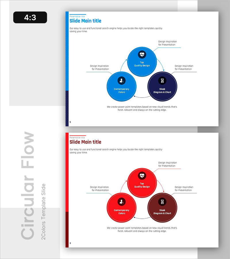 의료 순환 시스템 다이어그램 슬라이드