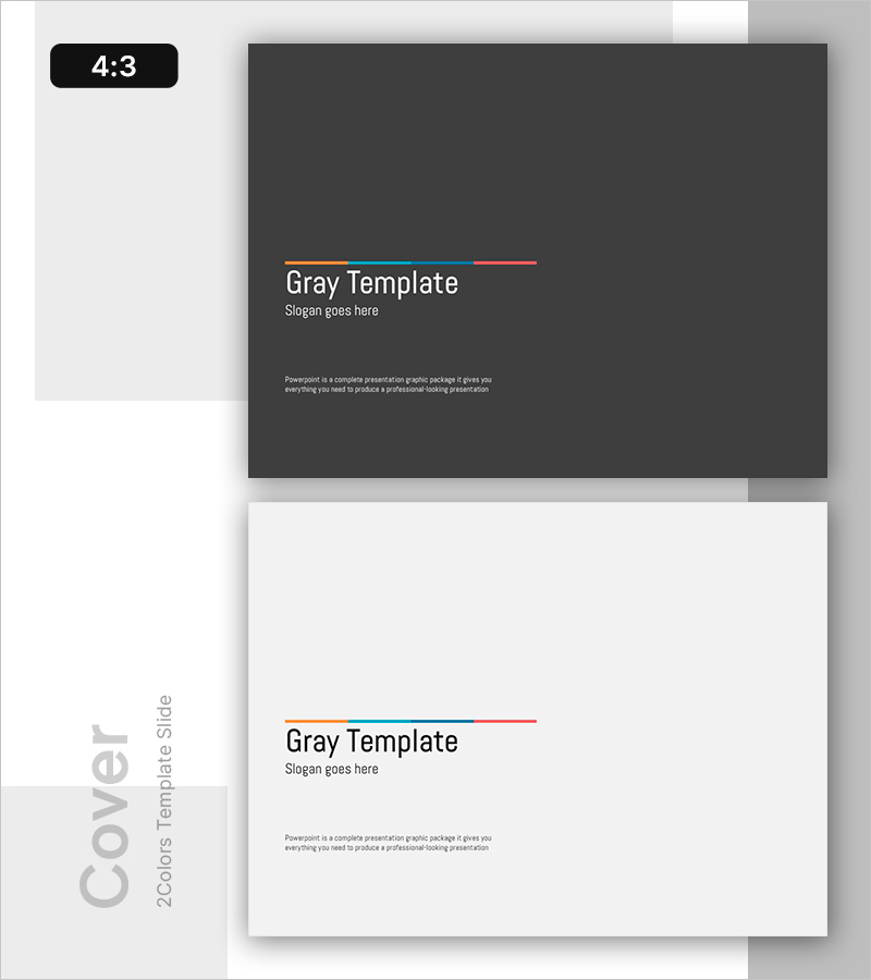 심플한 템플릿 커버 – 슬로건을 전하는 표지