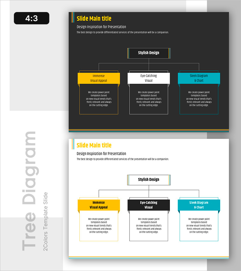 트리구조로 회사와 서비스 강조하기