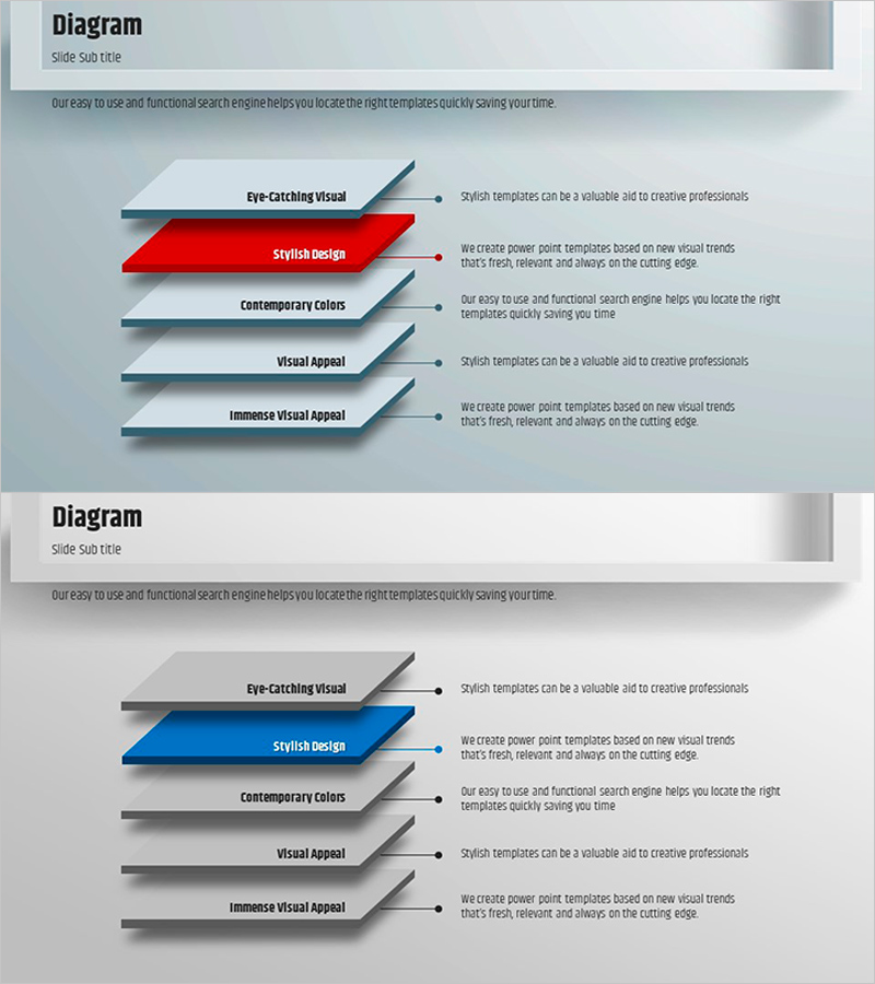 사각형 프레임 다이어그램 템플릿 - 사업 관리와 추진 계획