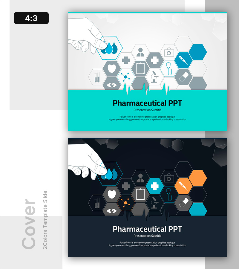 제약 연구 발표 자료 PPT 표지