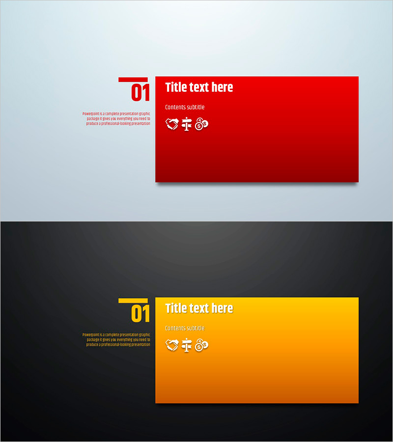 심플 원형 템플릿 타이틀 – 간결한 비즈니스 발표