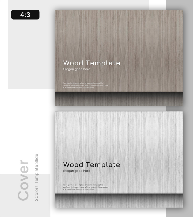 우드 템플릿 표지 – 자연의 느낌을 담은 프레젠테이션