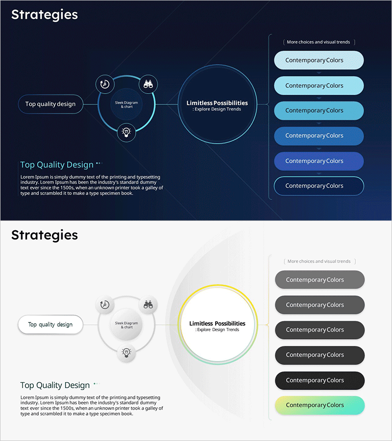 세련된 다이어그램 및 차트 활용 – 최적의 디자인 전략