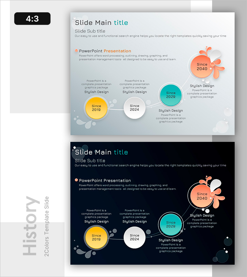 성취의 꽃이 피어난 역사 – 다이어그램으로 전달하는 연혁