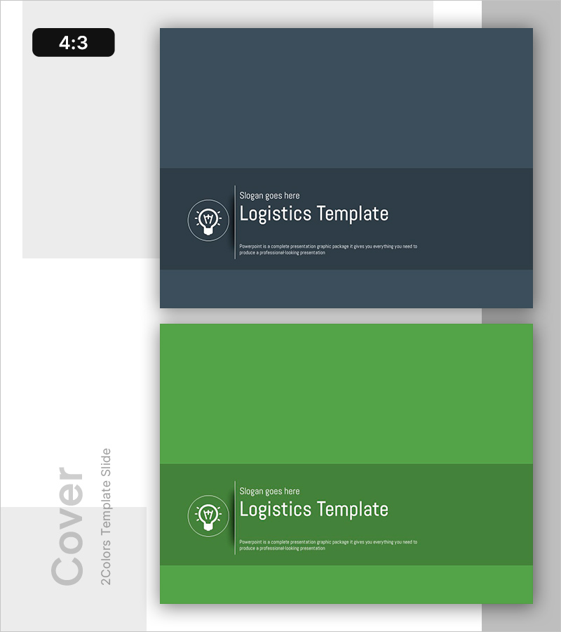 물류 템플릿 표지 – 전문적인 프레젠테이션 시작