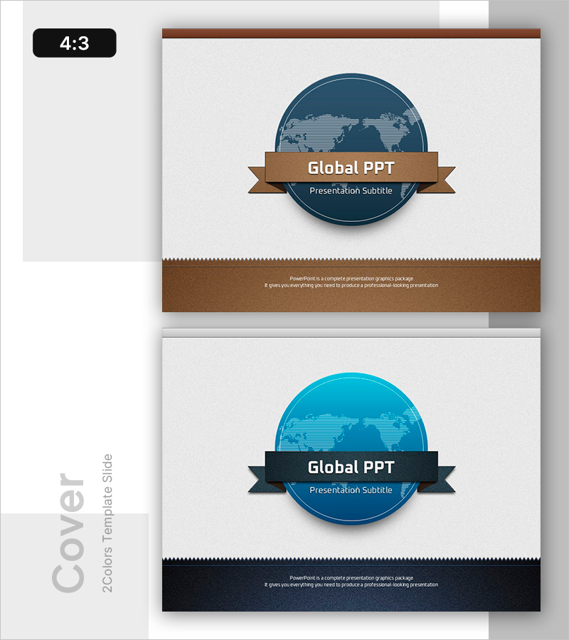 모던한 글로벌 일러스트 PPT 표지 – 전문성과 신뢰성