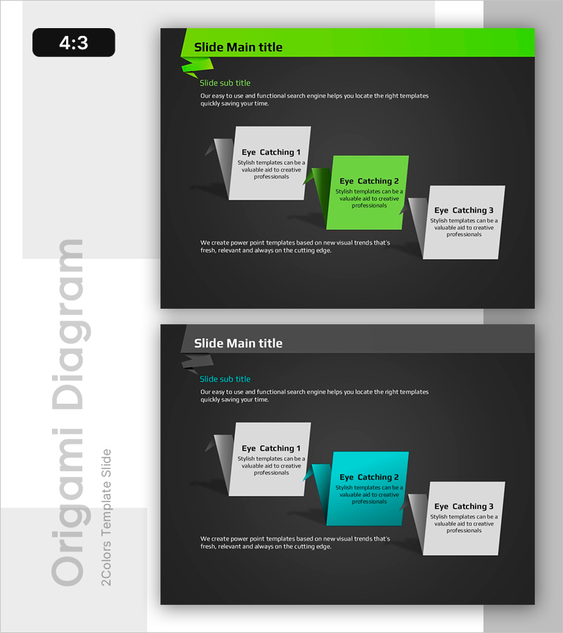 스타일리시한 템플릿을 활용한 삼각형 디자인 – 창의성을 돋보이게