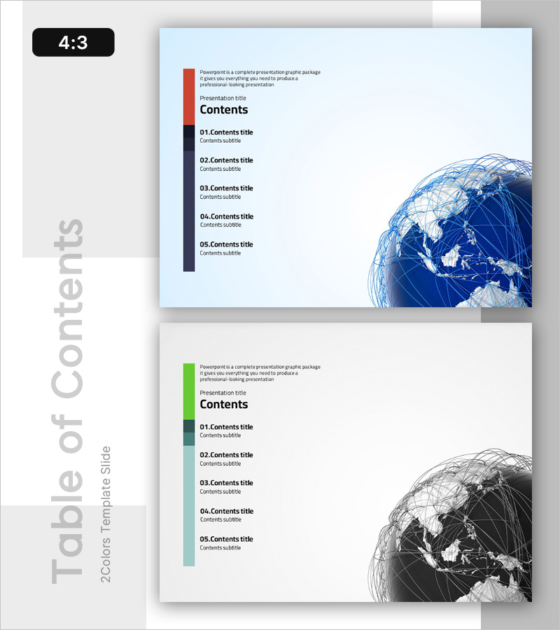 글로벌 네트워크 전략 템플릿 목차