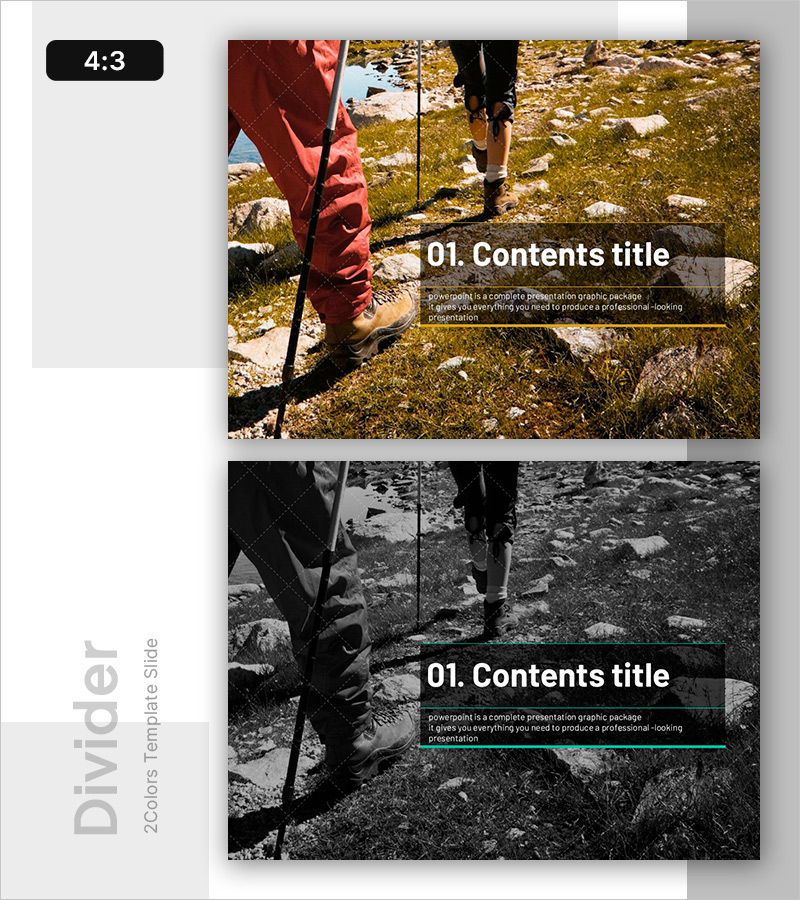 클라이밍 스포츠 템플릿 간지 Section Divider – 도전과 상승