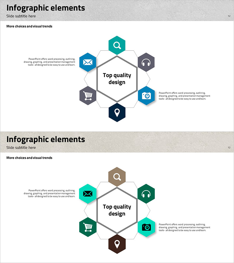 트라이앵글 패턴 템플릿 확산 인포그래픽 - 비즈니스 효과를 극대화하다