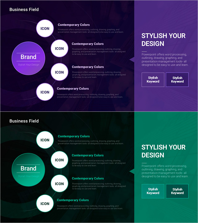 융합기술 사업분야 – 중심이 있는 확산 다이어그램