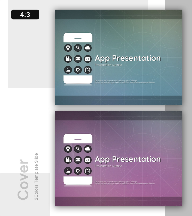 모바일 앱 리서치 템플릿 표지