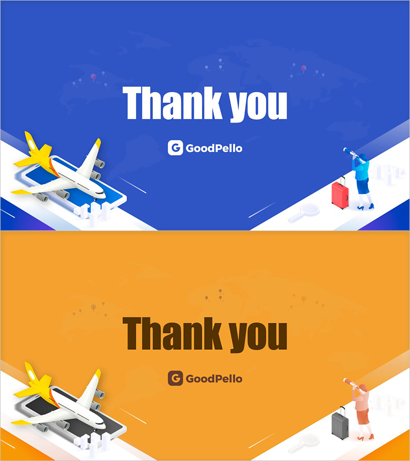 여행 사업 템플릿 엔딩