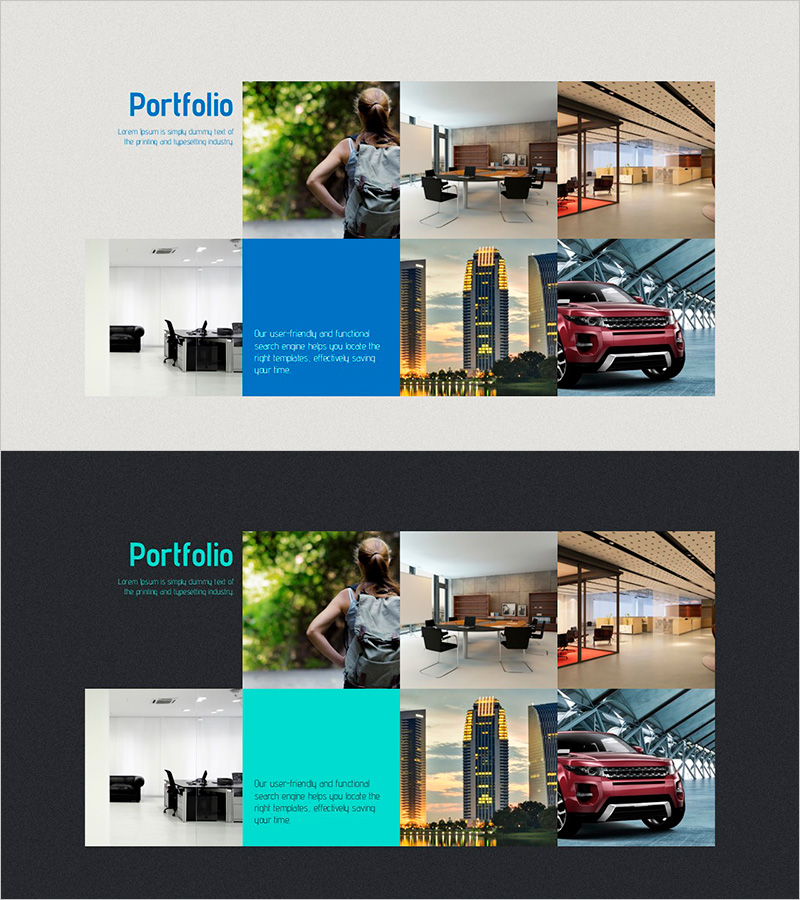 프레젠테이션 포트폴리오 템플릿 – 고객의 요구를 반영한 디자인