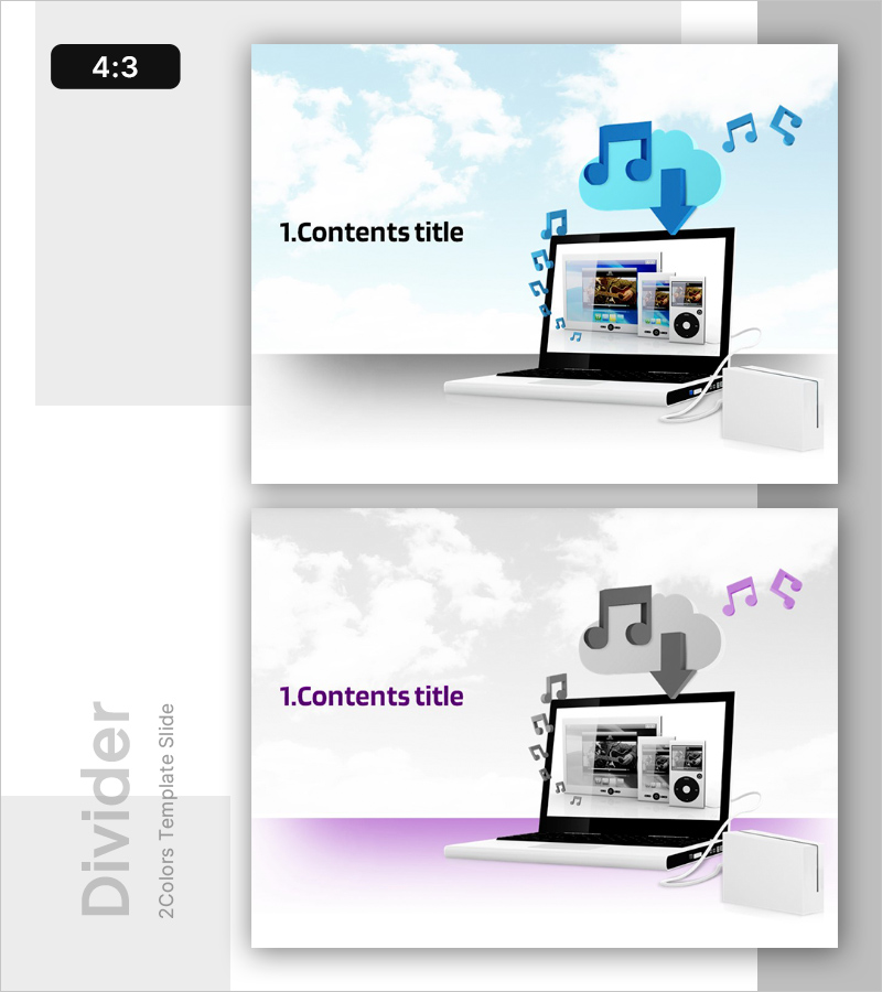 클라우드 프레젠테이션 간지 – 정보의 흐름을 시각화한 슬라이드