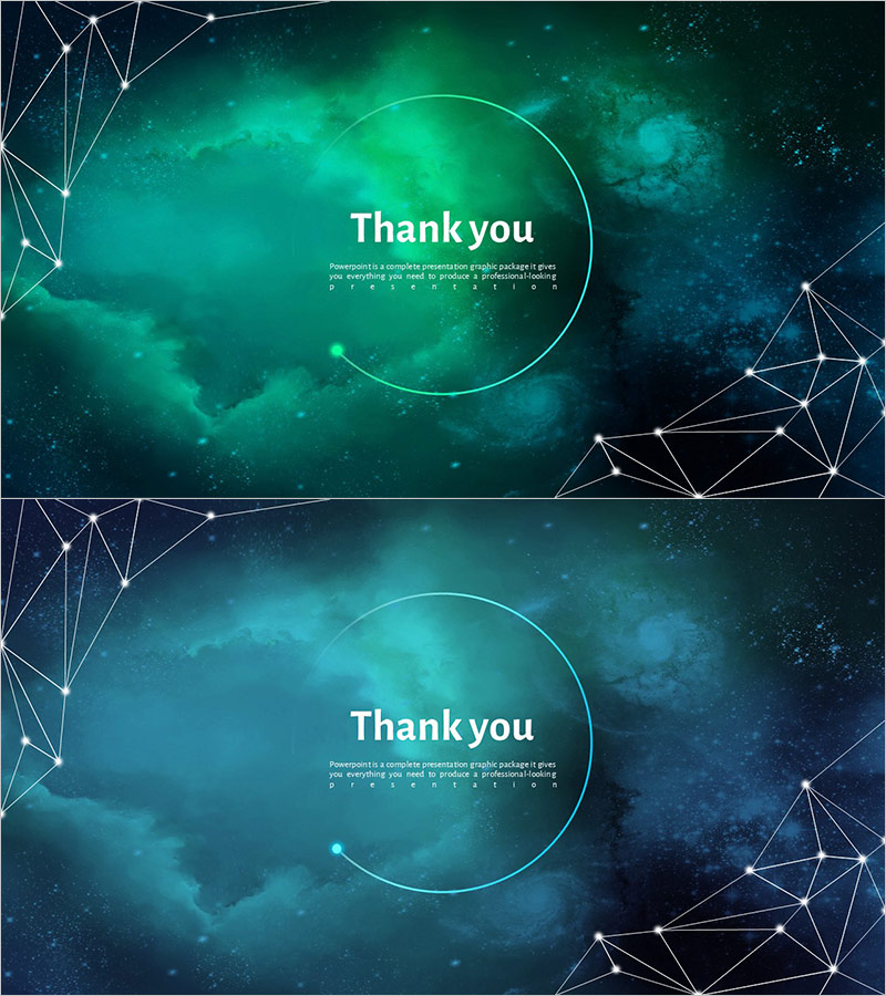 우주 테마 별자리 엔딩 표지