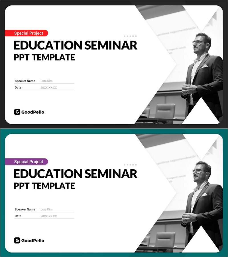 교육 세미나 PPT 템플릿 – 전문성과 신뢰감