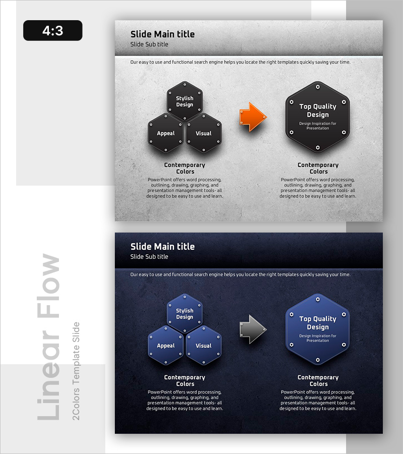 강력한 기초로 목표 설정 – 사업 전략 슬라이드