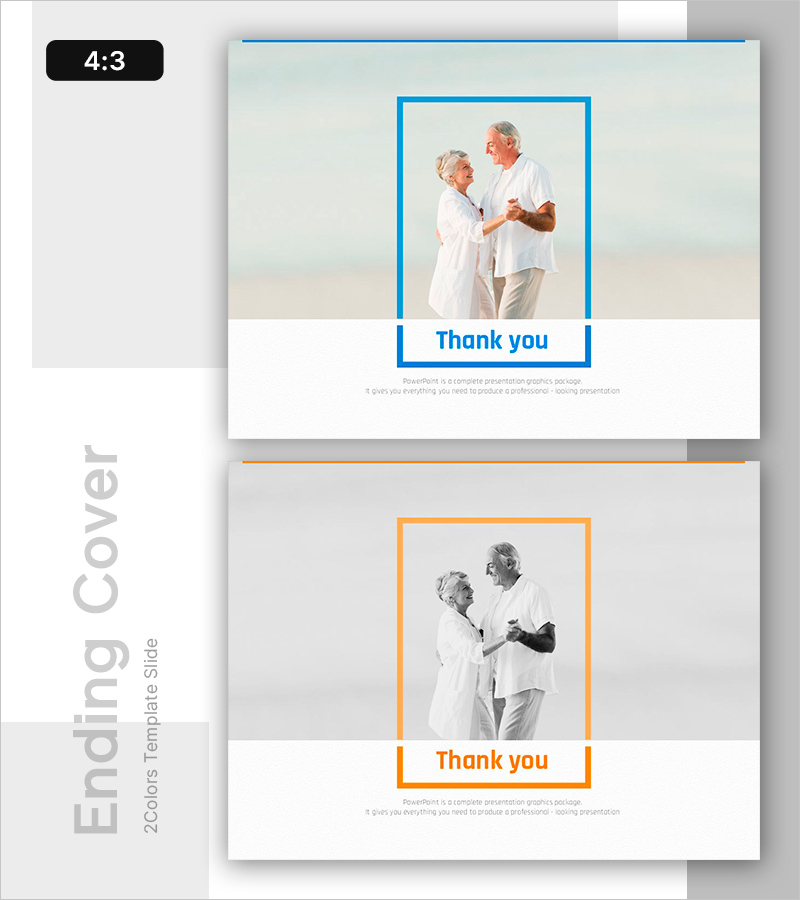 퇴직 준비 템플릿 엔딩 표지