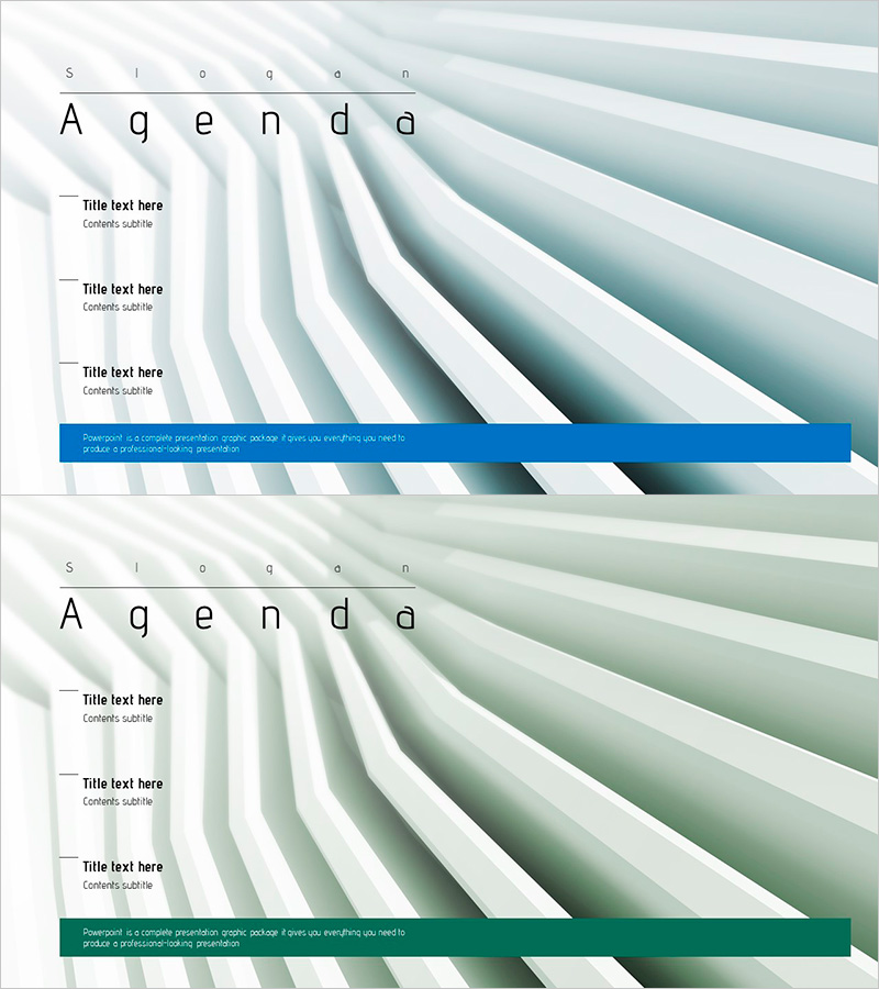 목차 프레젠테이션 템플릿 – 구조와 정돈된 정보