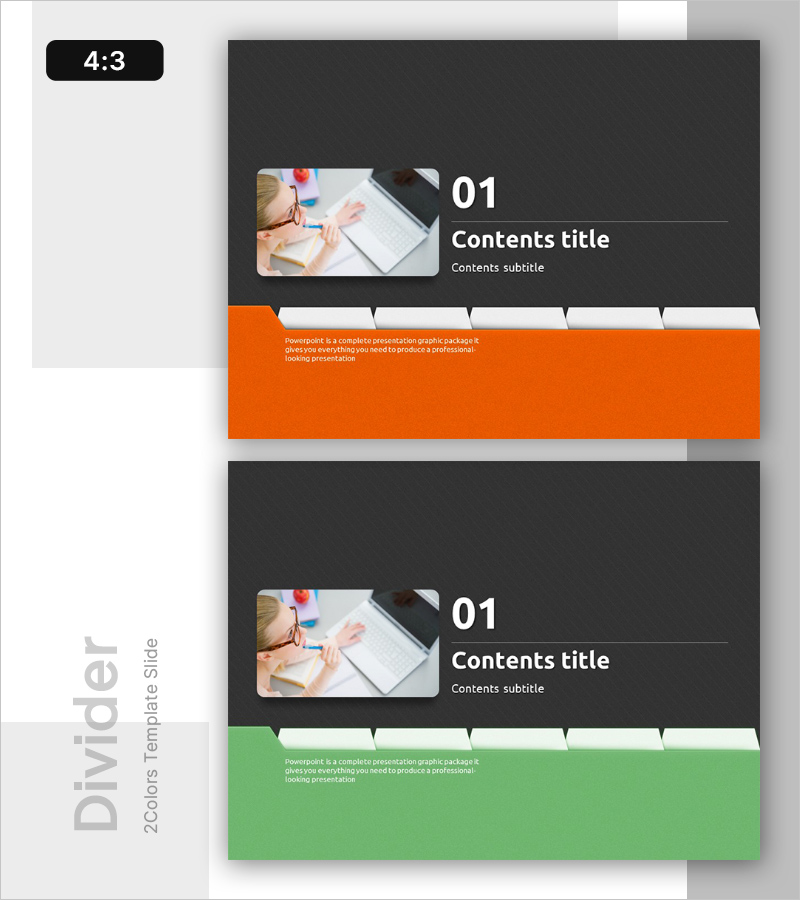 염색체 테마 와이드 프레젠테이션 템플릿 간지